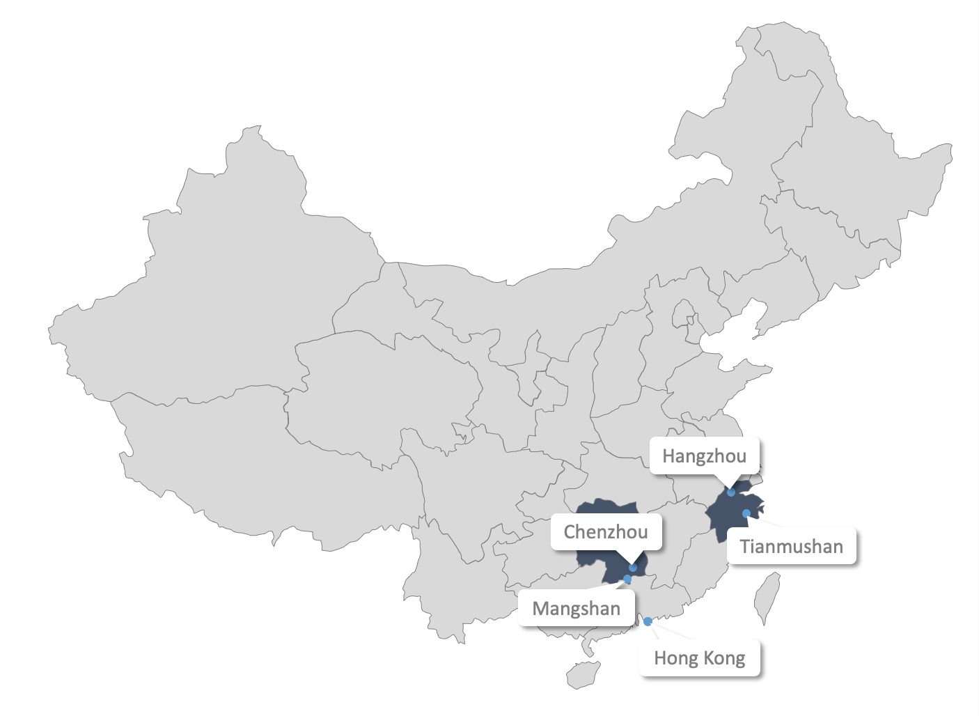 A Herpetological Expedition in China Map