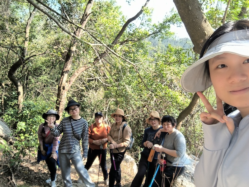 Faces of WildChina: Juanita Huang 黄千千 "My mom, aunts, and female cousins and I climbing a mountain behind my grandmother's house"