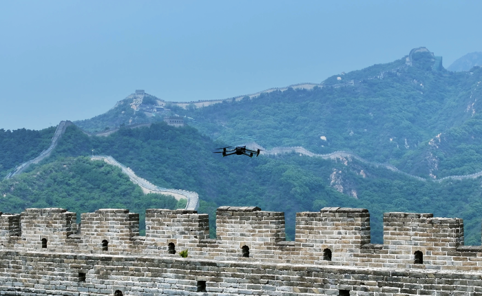 Drone on the Great Wall