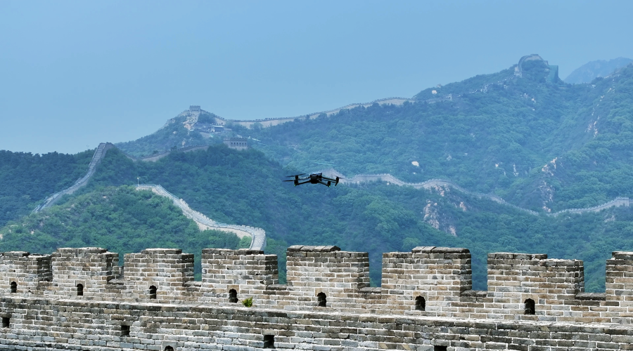 Drone on the Great Wall