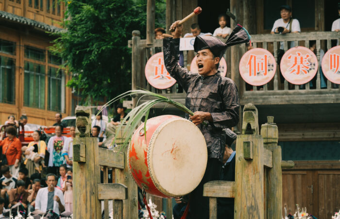 Drummer in Hantian Festival Celebration
