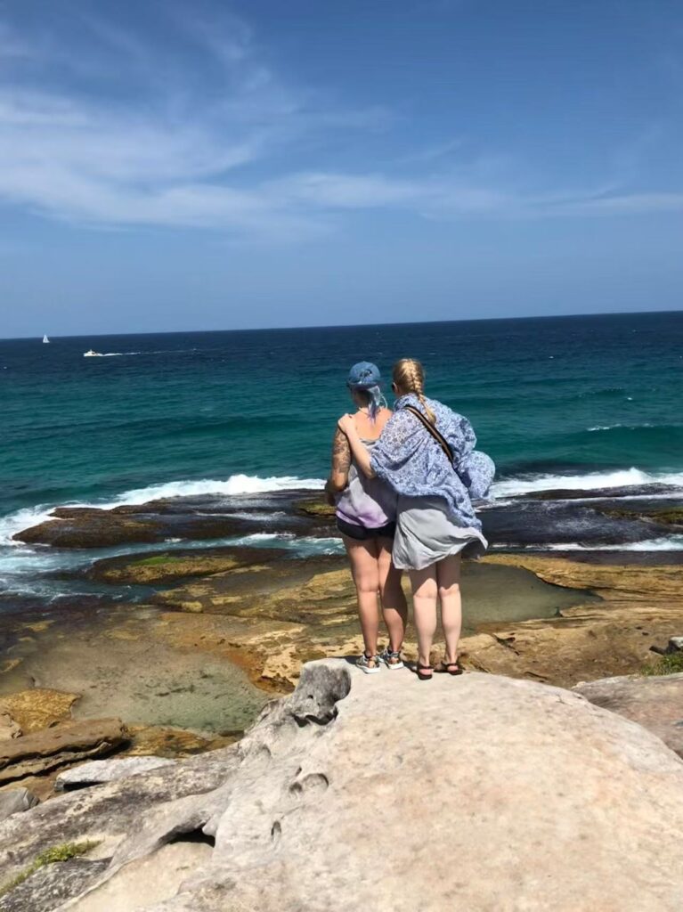 International Women's Day: Mari with her younger sister, whose courage and outlook on life continue to inspire her.